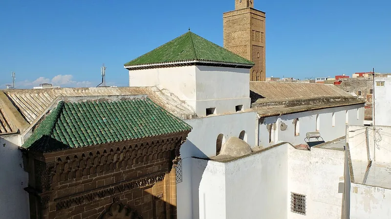 Great Mosque of Salé, seen beside its madrasa.