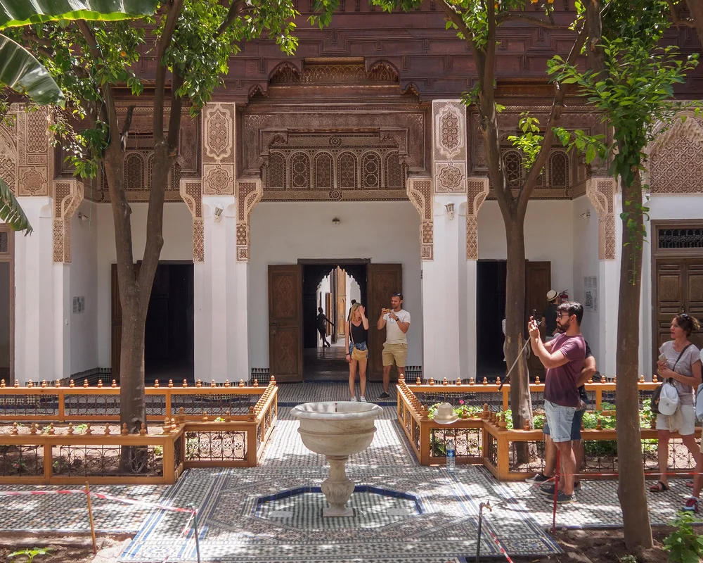 The small riad at the Bahia Palace, Marrakech.