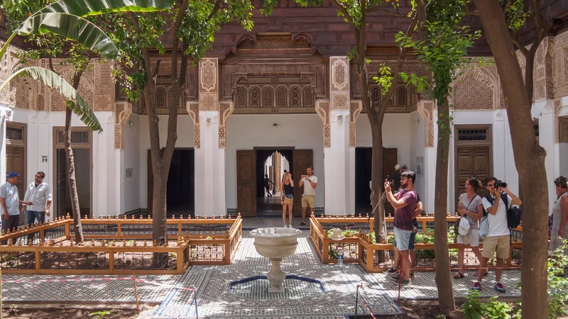 The small riad at the Bahia Palace, Marrakech.