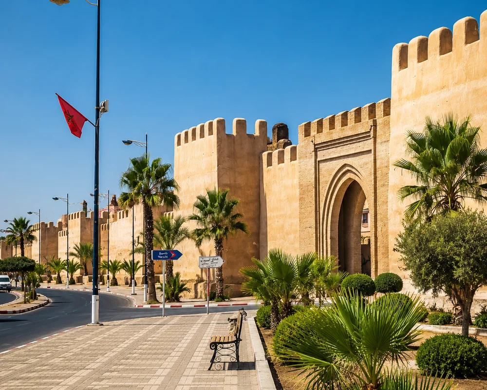 Taroudant ramparts · city context, not a named riad.