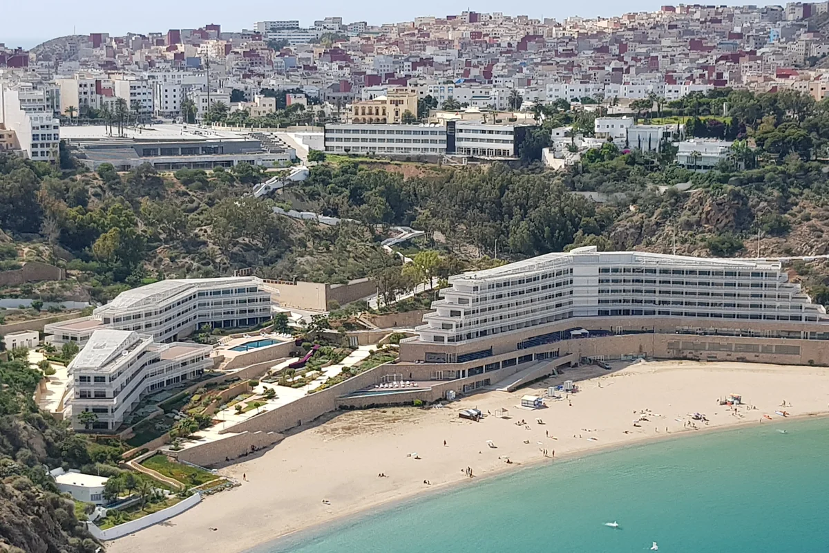Al Hoceima buildings above the sheltered Mediterranean bay