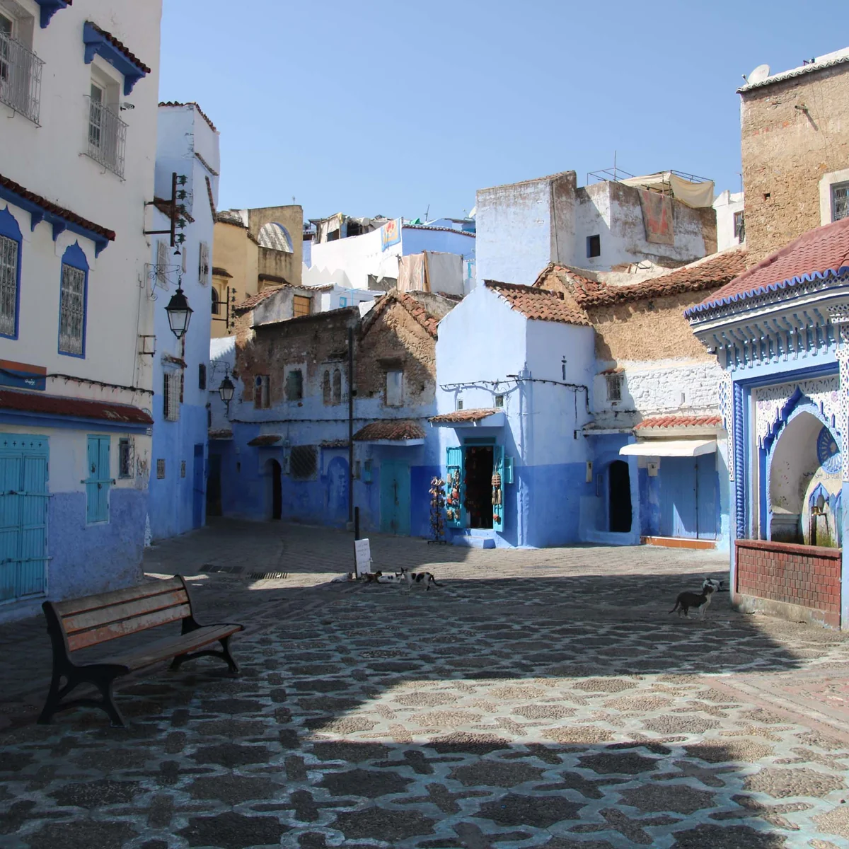 Chefchaouen’s streets are residential spaces as well as places to explore.