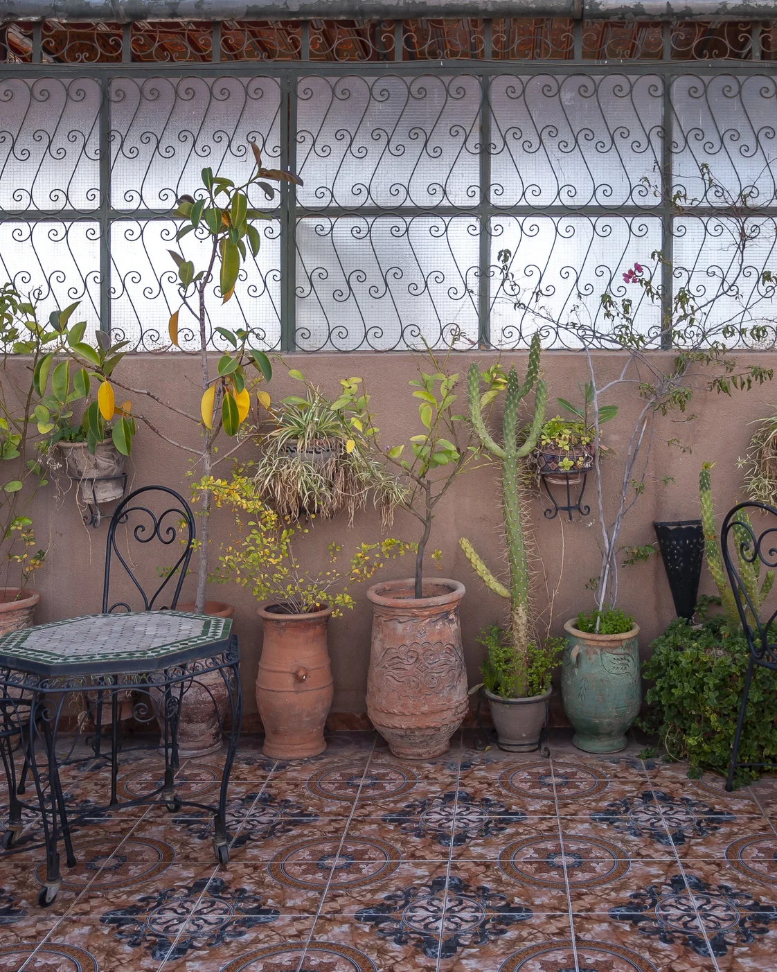 A quiet courtyard is a good place to organise the next stage without rushing.