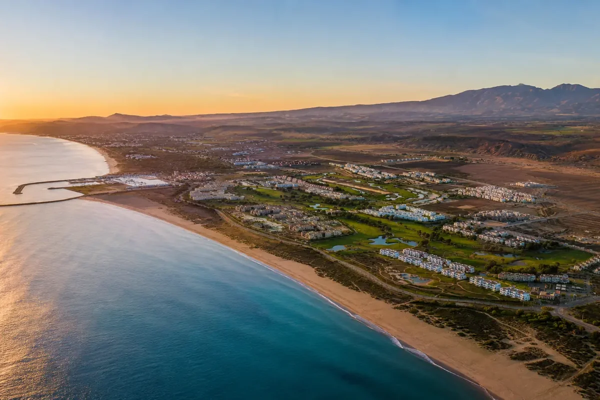 The beach and marina on the Mediterranean coast at Saïdia