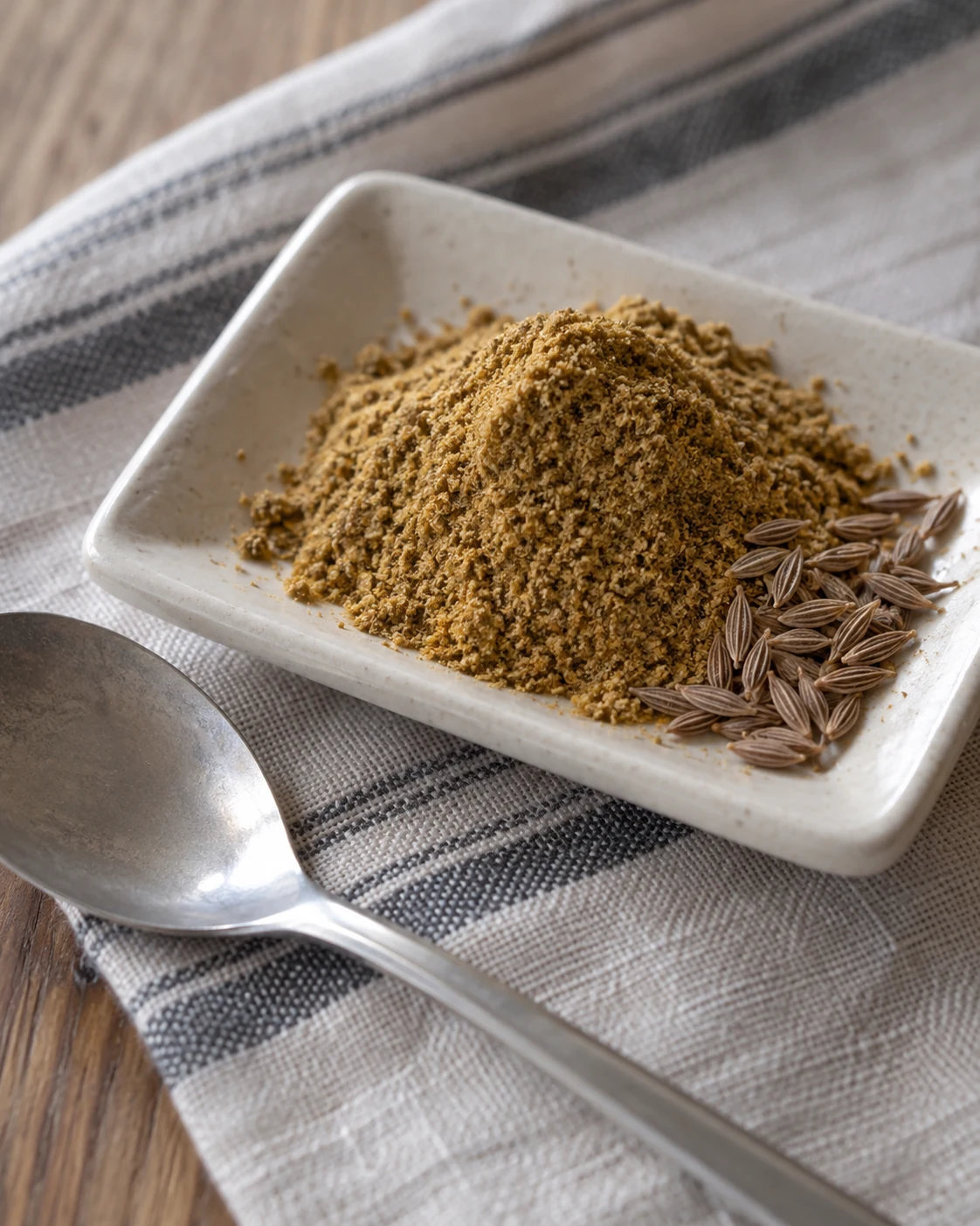 Ground cumin and whole cumin seeds