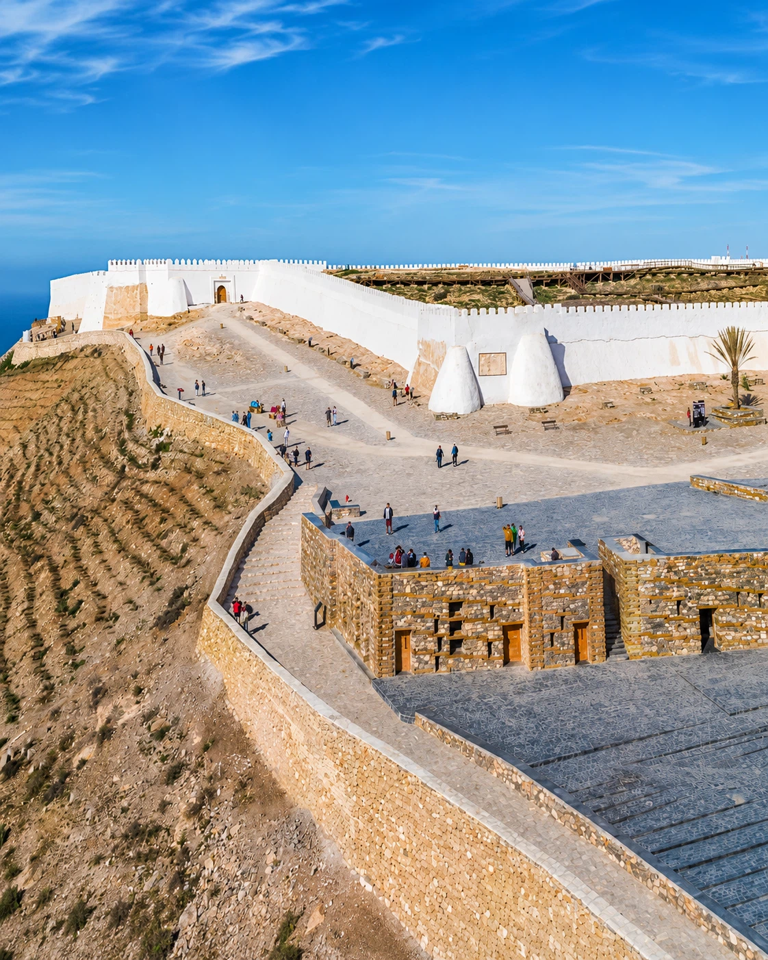 Agadir Oufella kasbah walls and hilltop heritage above the Atlantic
