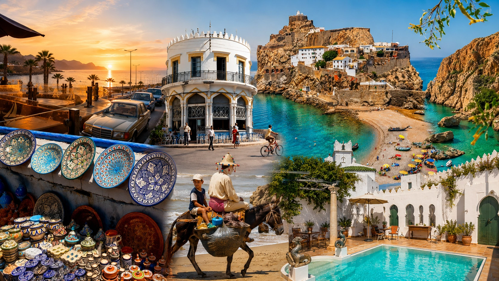 Mediterranean bay and Rif cliffs of Al Hoceima