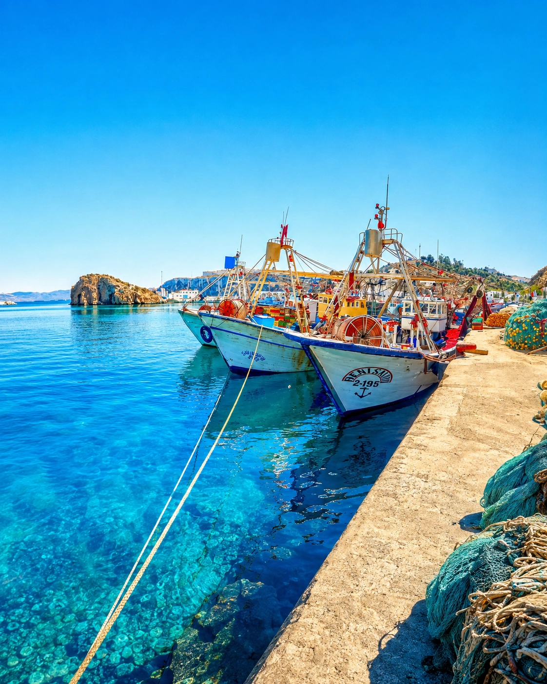 Daily movement beside the port of Al Hoceima