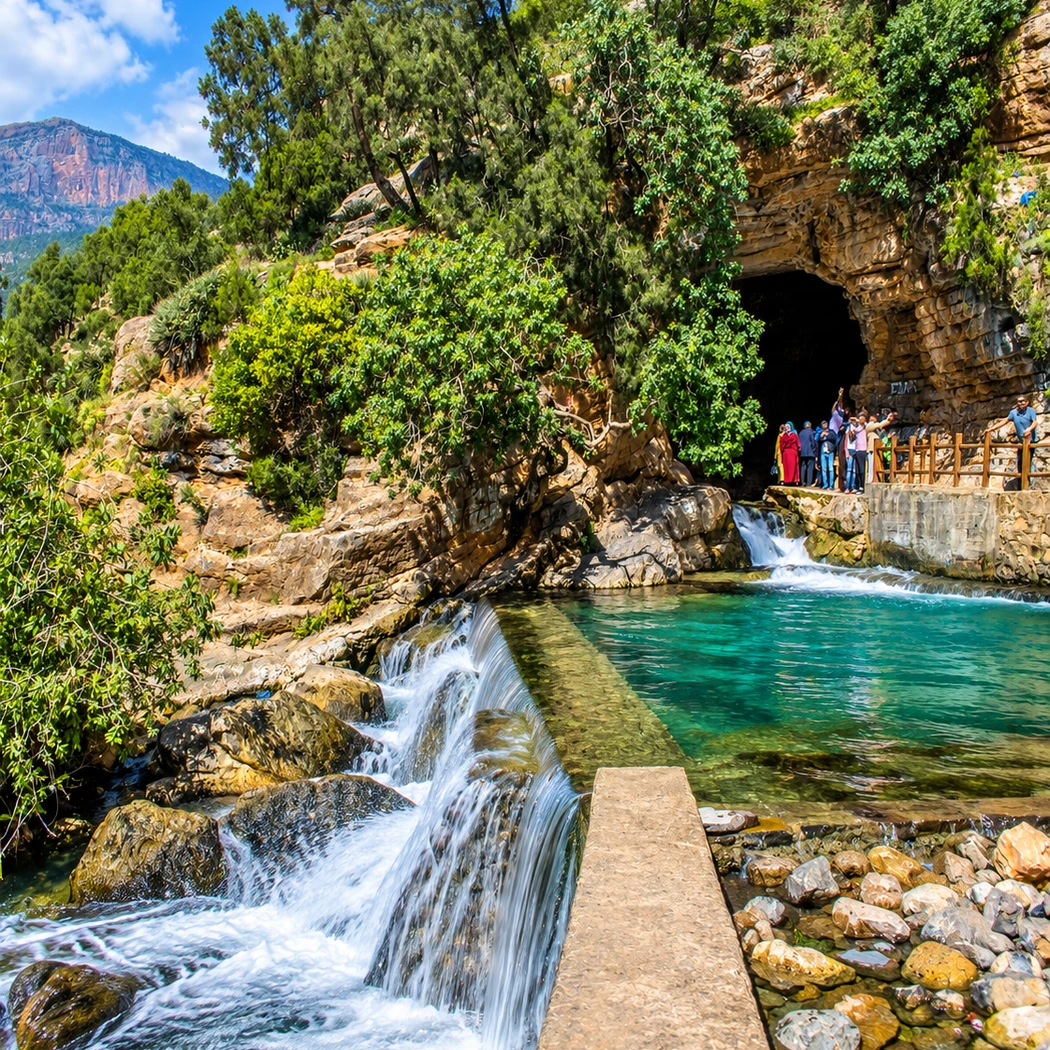 Zegzel valley and mountain water near Berkane