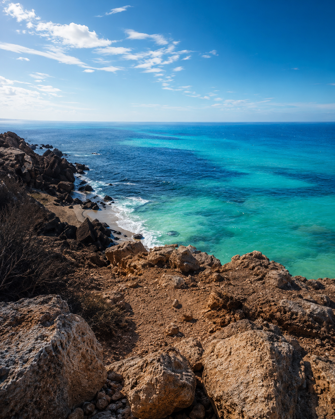 Rocky Atlantic shoreline in the supplied Boujdour collection