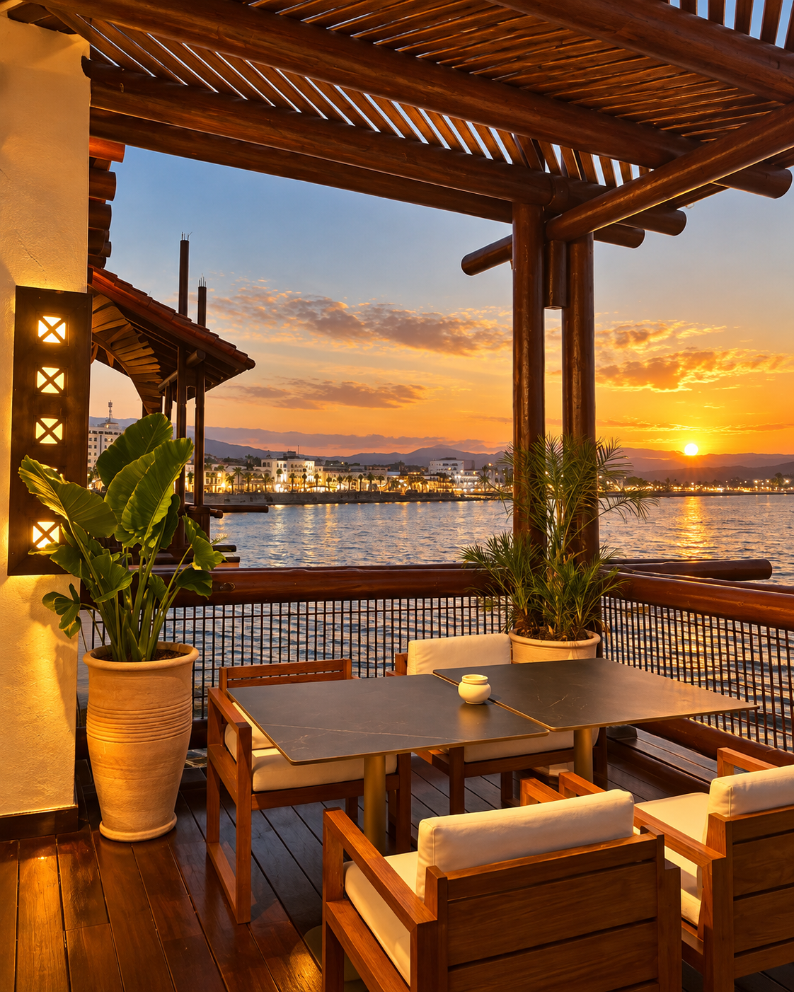 Evening terrace atmosphere on the M’diq-Rincón waterfront
