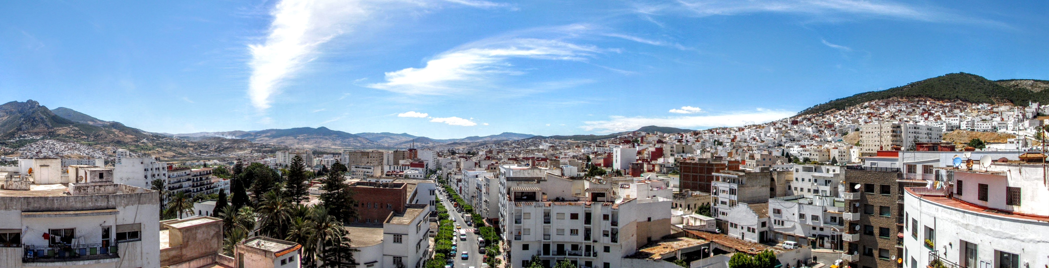 Panorama of Tétouan with the surrounding Rif hills