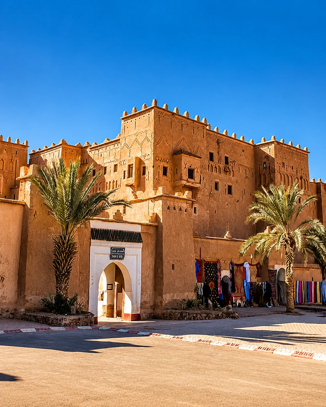 Earthen kasbah in the Merzouga and Tafilalet region