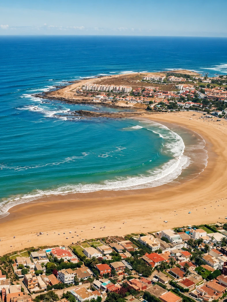 Miramar Beach and Atlantic walking space in Mohammedia