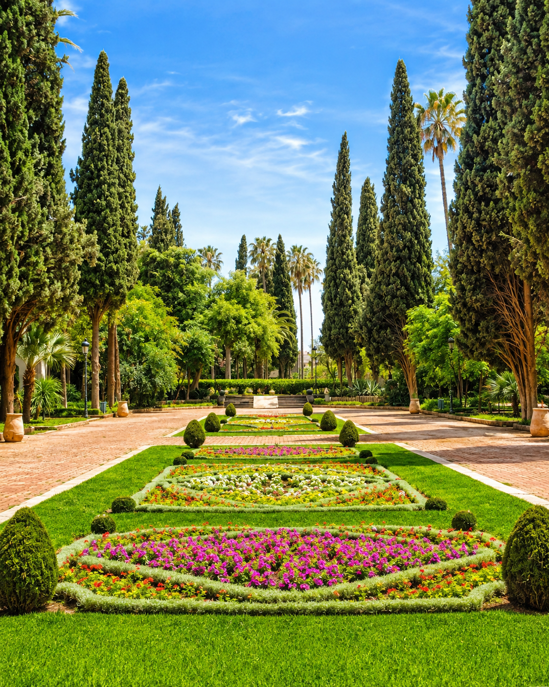 Lalla Aïcha Park greenery and shaded paths in Oujda