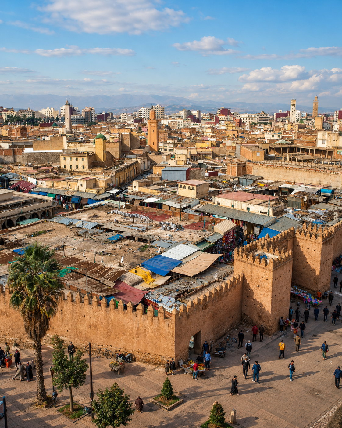 Bab Gharbi gate and old city threshold in Oujda