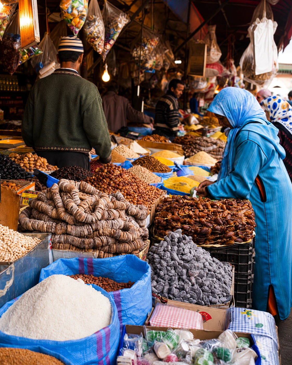 Souk El Ma jewellery lane and medina passage in Oujda