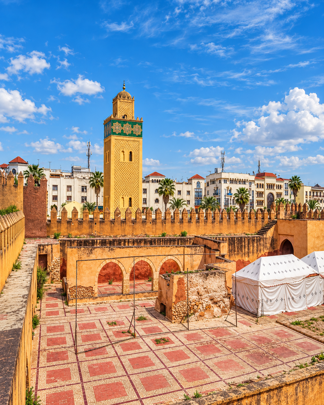 Sidi Laghlimi minaret above Settat’s kasbah walls