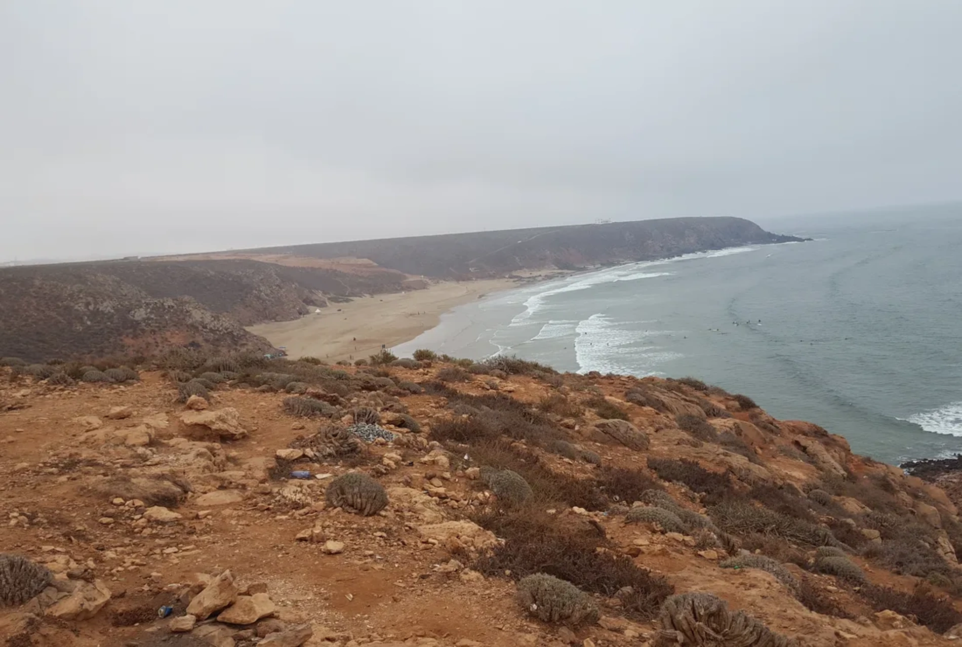 Mirleft coastline south of Tiznit