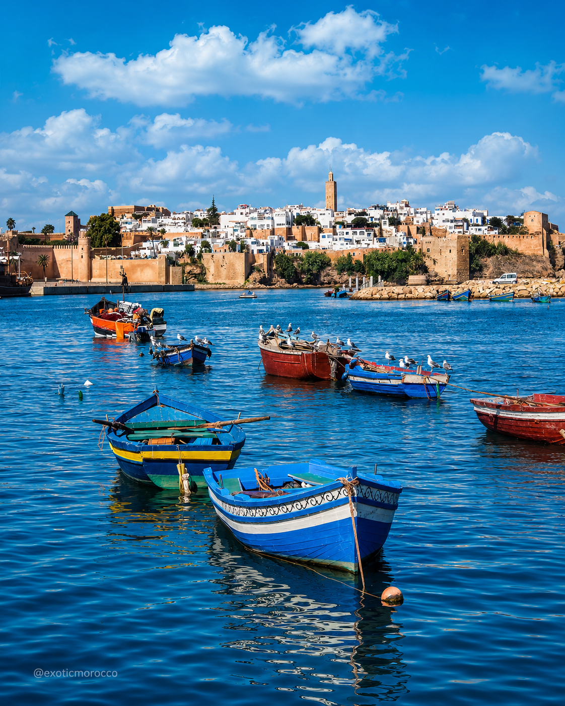 Rabat seen across the Bou Regreg, the city context for Chellah