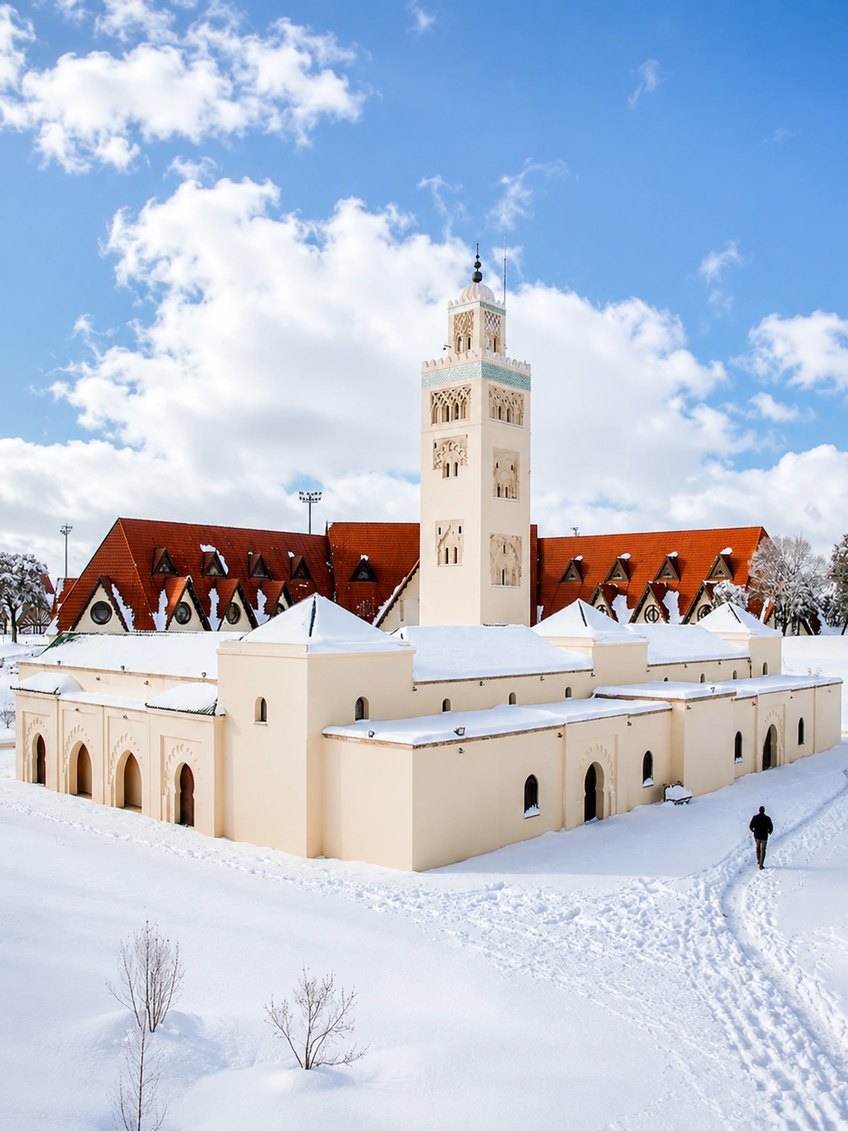 Snow-covered Ifrane architecture used as the city gateway cover image