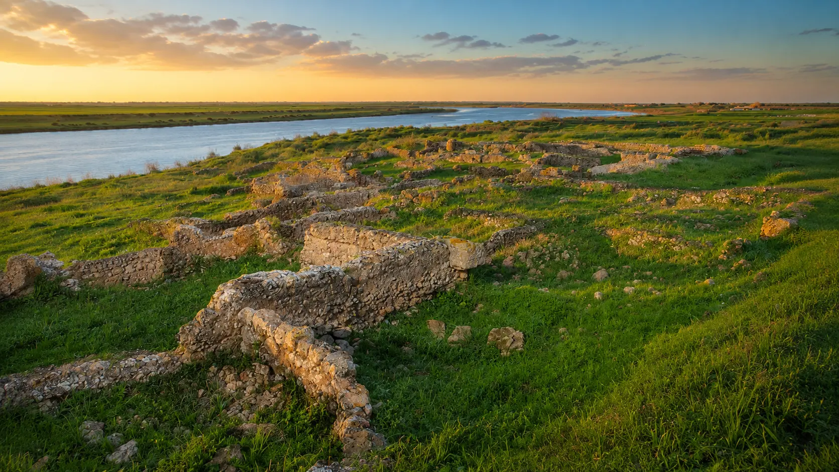 Thamusida archaeological ruins beside the Sebou River near Kenitra, Morocco