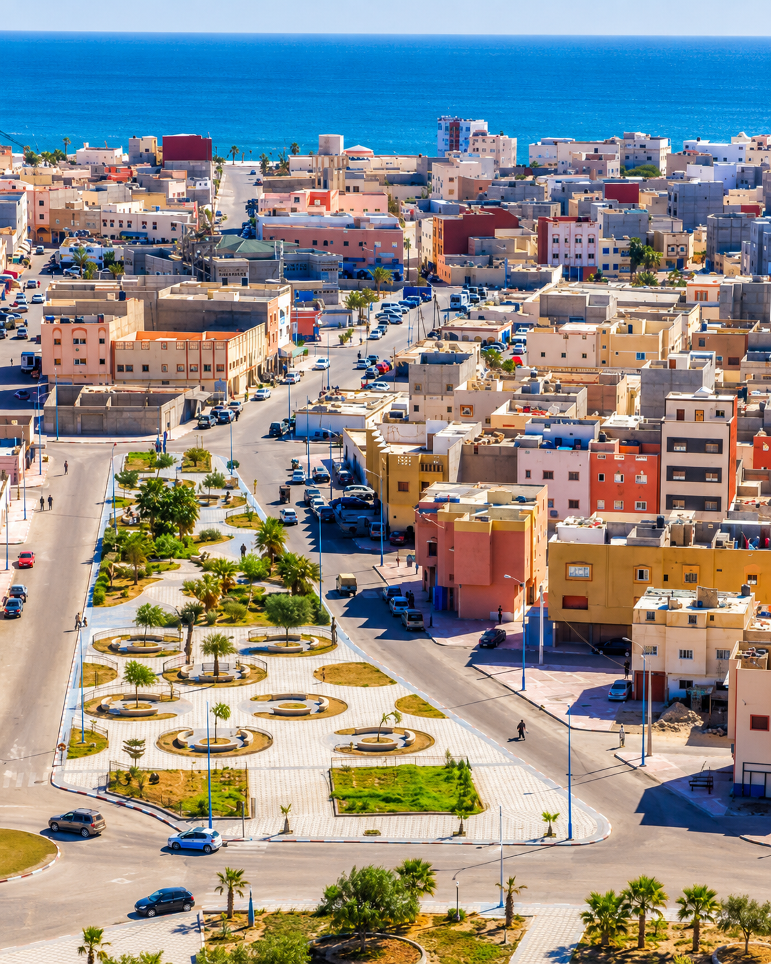 Dakhla city and Atlantic coastline, the city context for White Dune
